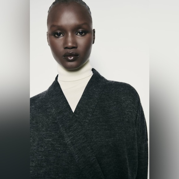 ZARA SOFT WRAP KIMONO - Picture 7 of 9